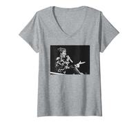 Mujer Rod Stewart The Faces Reunion en vivo en el estadio de Wembley Camiseta Cuello V