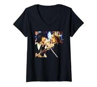 Mujer Rod Stewart y Ronnie Wood The Faces Top of The Pops 1973 Camiseta Cuello V