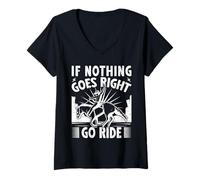 Mujer Rodeo Horse Riding Go Ride Cowboy Camiseta Cuello V