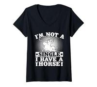 Mujer Rodeo Horse Riding Not A Single Have A Horse Cowboy Camiseta Cuello V