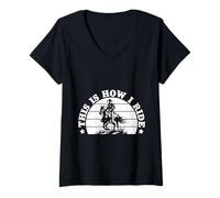 Mujer Rodeo Horse Riding This Is How I Ride Cowboy Camiseta Cuello V