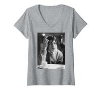 Mujer Rolling Stones Mick Jagger 1964 Ya ha Terminado la era Camiseta Cuello V