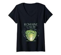 Mujer Romaine Calm I'm A Dietitian Healthy Nutrition Diet --- Camiseta Cuello V