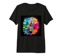 Mujer romántica Lanza un Beso Camiseta Premium