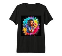 Mujer romántica Lanza un Beso Camiseta Premium