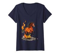 Mujer Rompe el látigo Camiseta Cuello V