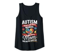 Mujer Rompecabezas de corazón para concienciación sobre el autismo Camiseta sin Mangas