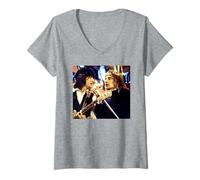 Mujer Ronnie Wood Rod Stewart The Faces Top of The Pops 1973 Camiseta Cuello V