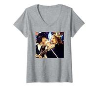 Mujer Ronnie Wood Rod Stewart The Faces Top Of The Pops 1973 Camiseta Cuello V