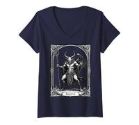 Mujer Ronove Maestro Ascendente de Las Sombras Camiseta Cuello V