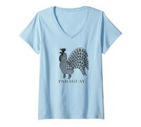 Mujer Rooster Design - For Lace and Craft Work Appreciator Camiseta Cuello V