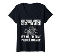 Mujer Ropa de Gerente de producción - Diseño Divertido de gerentes Camiseta Cuello V