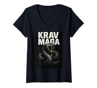 Mujer Ropa Krav Maga Viper Strike Camiseta Cuello V