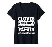 Mujer Ropa para el síndrome de clavo | Diseño familiar novedoso Camiseta Cuello V