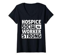 Mujer Ropa para Trabajadores sociales de hospicio - Mejor diseño de Trabajadores sociales Camiseta Cuello V