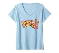 Mujer Roper Romp Funny Three's Company Flexing Helen Roper Vintage Camiseta Cuello V
