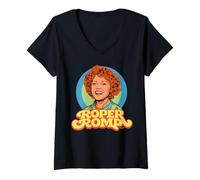 Mujer Roper Romp Funny Three's Company Helen Roper Retro TV Camiseta Cuello V