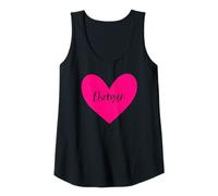 Mujer Rosa Morgan Nombre Corazón Amor Mujer Niña Amigo Personalizado Camiseta sin Mangas