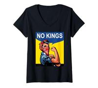Mujer Rosie The Riveter Sin Reyes Camiseta Cuello V