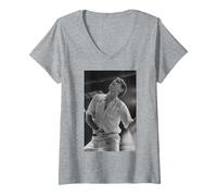 Mujer Roxy Music Avalon Cantante Bryan Ferry Por Simon Fowler Camiseta Cuello V
