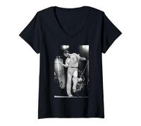 Mujer Roxy Music Cantante Bryan Ferry En Vivo Por Simon Fowler Camiseta Cuello V