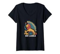 Mujer Royal Sri Lanka Animals Travel Sri Lanka Camiseta Cuello V