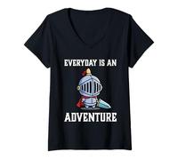 Mujer RPG Gamer Everyday es un Juego para Jugadores de Adventure Knight Camiseta Cuello V
