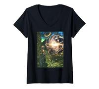 Mujer Rueda de Ezequiel | Vision of Gods Chariot Camiseta Cuello V
