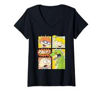 Mujer Rugrats Tommy Dinosaur Roar Camiseta Cuello V
