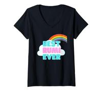 Mujer Rumi - El Mejor Rumi de la Historia - Rainbow Cute Girl Rumi Camiseta Cuello V