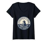 Mujer Ruta de los Pescadores Portugal Rota Vicentina Senderismo Camiseta Cuello V