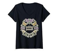 Mujer Sad Bug - Corona de Insectos para Amantes de la Naturaleza, Estilo Cottagecore Camiseta Cuello V