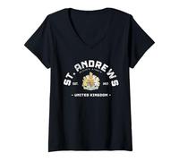 Mujer Saint Andrews Reino Unido Escocia St Andrews Escocia Camiseta Cuello V