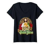 Mujer Saint Jude Thaddeus Apostol De Nuestro Señor Jesucristo Camiseta Cuello V