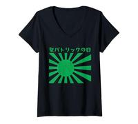 Mujer Saint Patrick's Day Japanese Aesthetic Man Woman St Patrick Camiseta Cuello V