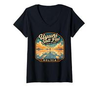 Mujer Salar de Uyuni Bolivia Salar de Uyuni Bolivia Viajes Camiseta Cuello V
