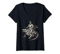 Mujer Saleos Duque de Devoción Camiseta Cuello V