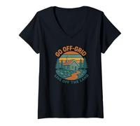 Mujer Salga de la Red, Tierra Viva Camiseta Cuello V