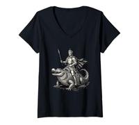 Mujer Sallos El Duque Coronado Camiseta Cuello V