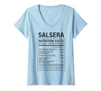 Mujer Salsera Salsa Queens Amantes del Baile de Salsa Camiseta Cuello V