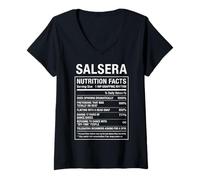 Mujer Salsera Salsa Queens Amantes del baile de salsa Camiseta Cuello V