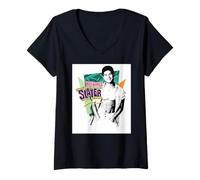 Mujer Salvado por Las Campanas Hey Girls Slater Camiseta Cuello V