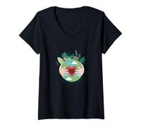 Mujer SALVAR NUESTRO PLANETA Protección del Medio Ambiente Madre Camiseta Cuello V