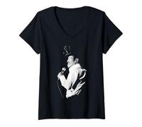Mujer Sammy Davis Jr., Sr. Bojangles, Cantante de Rat Pack en Vivo en 1982 Camiseta Cuello V