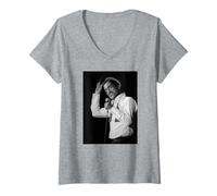 Mujer Sammy Davis Jr The Candy Man Singer Live 1982 Rat Pack Camiseta Cuello V
