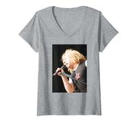Mujer Sammy Hagar Era Van Halen Balance Tour 1995 Camiseta Cuello V
