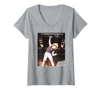 Mujer Sammy Hagar Van Halen Live Balance Tour Era 1995 Camiseta Cuello V