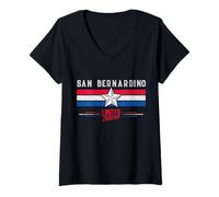 Mujer San Bernardino Camiseta Retro Vintage Camisa Regalo Mujer Hombre Camiseta Cuello V