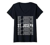 Mujer San José Camiseta Cuello V