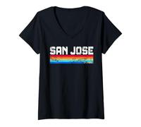 Mujer San José Ciudad Ciudad de California San José Ciudad Natal San José Camiseta Cuello V